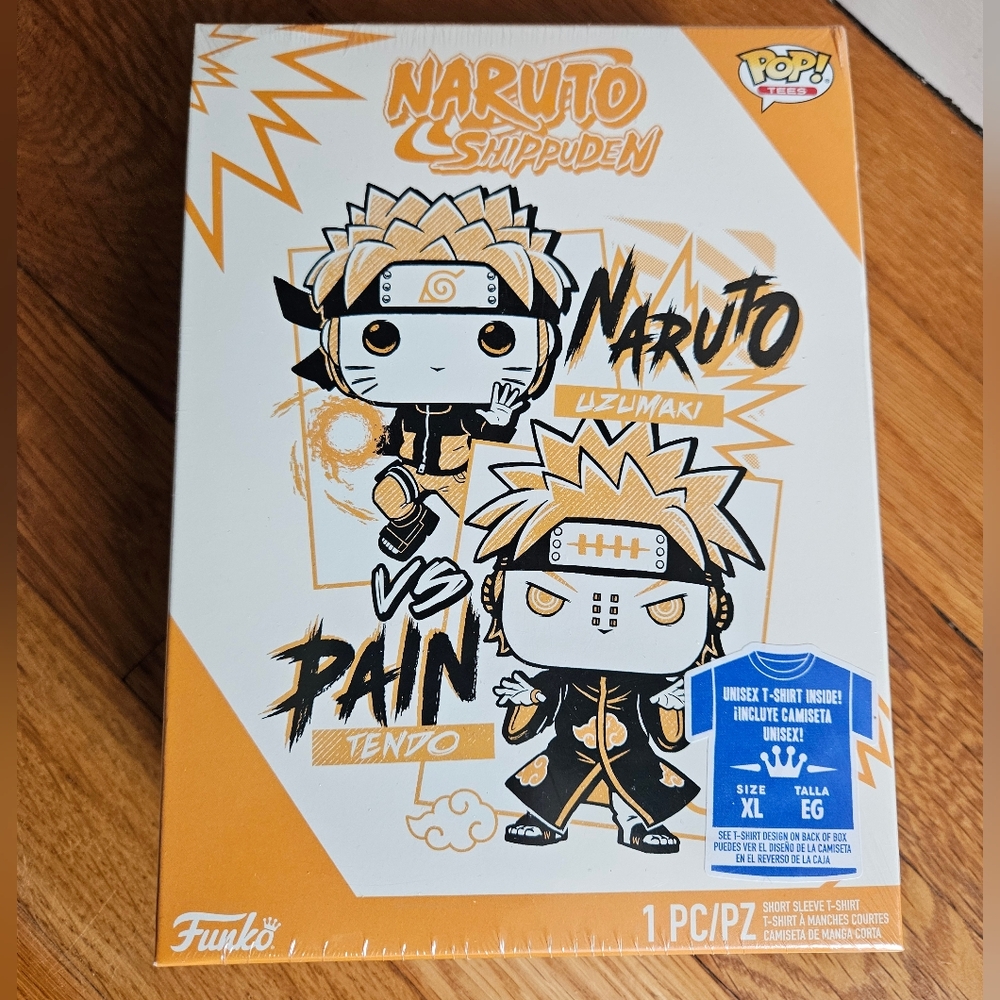 Funko Pop! Boxed Tee: Naruto - Naruto Uzumaki vs Pain